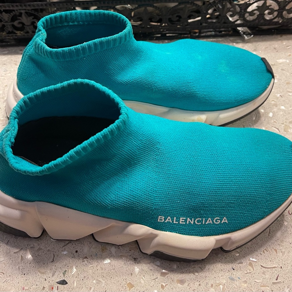 Balenciaga Speed Trainer Blue 37 - Picture 6 of 9